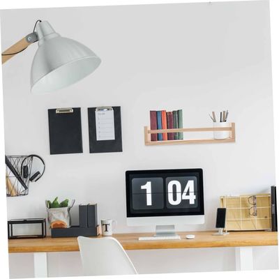 Προσαρμοσμένο λογότυπο ξύλινο κρεμασμένο ράφι για βιβλία και φυτά