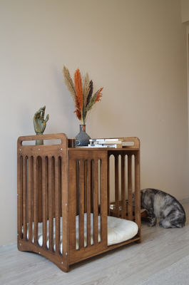 Εσωτερική καμπίνα πρέπει να έχει εξοικονομήσει χώρο με πολυτελή κατεδάφιση ξύλινο σκυλί κιβώτιο έπιπλα