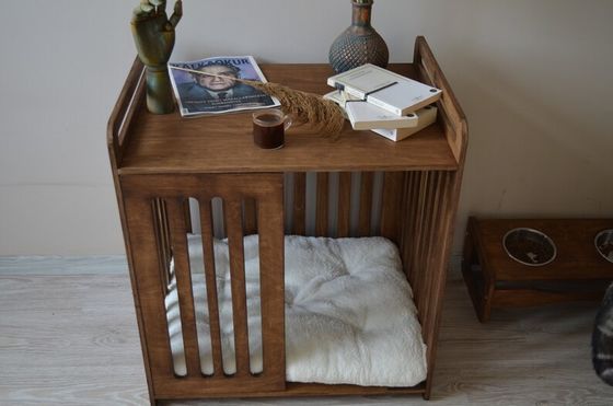 Εσωτερική καμπίνα πρέπει να έχει εξοικονομήσει χώρο με πολυτελή κατεδάφιση ξύλινο σκυλί κιβώτιο έπιπλα