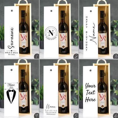 Προσαρμοσμένη παραγγελία αποδεκτή Λαζερικά χαραγμένο ξύλινο κουτί κρασιού με ακρυλικές ενσωματώσεις και συρόμενο καπάκι