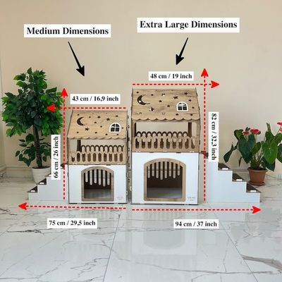Σύγχρονα έπιπλα γάτας προσαρμοσμένο σχήμα ξύλινο σπίτι για γάτες και μικρά ζώα