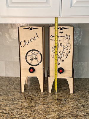 Δείκτης ξύλινου κουτιού κρασιού Σταθμός για πολλαπλά μεγέθη κουτιών χειροποίητος κάλυπτης κουτιού κρασιού