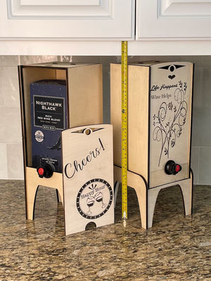 Δείκτης ξύλινου κουτιού κρασιού Σταθμός για πολλαπλά μεγέθη κουτιών χειροποίητος κάλυπτης κουτιού κρασιού