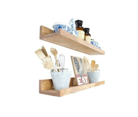 Προσαρμοσμένο λογότυπο Αποδεκτό ξύλινο πλωτό ράφι για εξαιρετική διακόσμηση σπιτιού