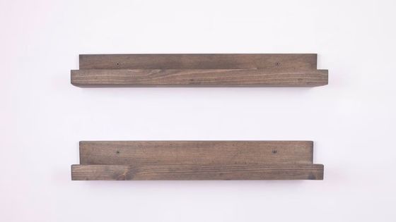 Προσαρμοσμένο λογότυπο Αποδεκτό ξύλινο πλωτό ράφι για εξαιρετική διακόσμηση σπιτιού