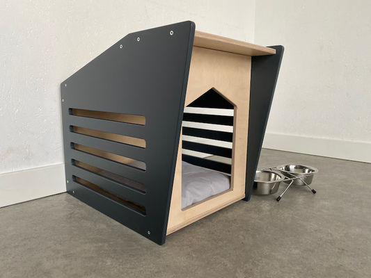 Σύγχρονο ξύλινο τοίχωμα κατεστημένο γάτα Perch αναδιπλούμενο εσωτερικό σπίτι κατοικίδιων ζώων με προσαρμοσμένο σχεδιασμό