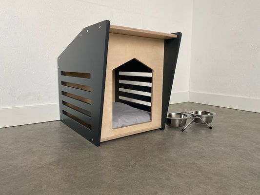 Σύγχρονο ξύλινο τοίχωμα κατεστημένο γάτα Perch αναδιπλούμενο εσωτερικό σπίτι κατοικίδιων ζώων με προσαρμοσμένο σχεδιασμό