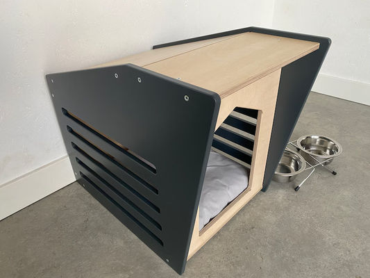 Σύγχρονο ξύλινο τοίχωμα κατεστημένο γάτα Perch αναδιπλούμενο εσωτερικό σπίτι κατοικίδιων ζώων με προσαρμοσμένο σχεδιασμό