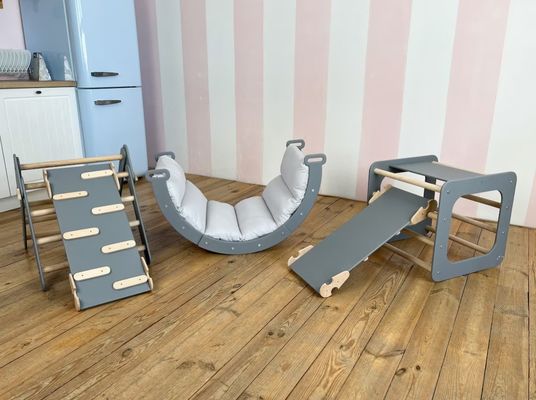 Montessori σκαρφαλώνοντας σετ για βρέφη εσωτερικό τριγωνικό αναρριχητή στην επιλογή του χρώματος σας