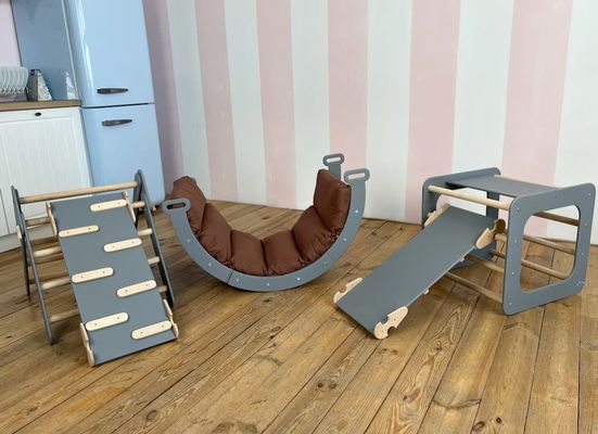 Montessori σκαρφαλώνοντας σετ για βρέφη εσωτερικό τριγωνικό αναρριχητή στην επιλογή του χρώματος σας