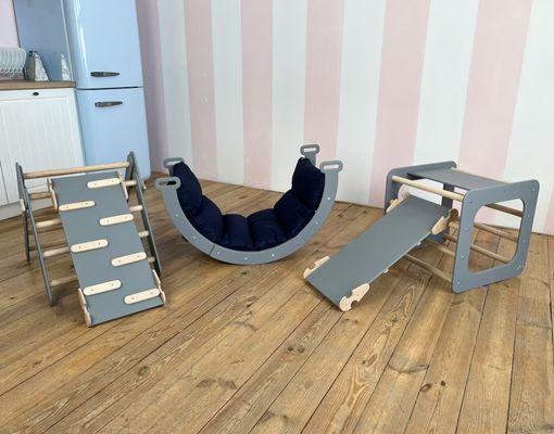 Montessori σκαρφαλώνοντας σετ για βρέφη εσωτερικό τριγωνικό αναρριχητή στην επιλογή του χρώματος σας