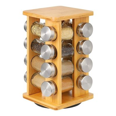 4 στρώσεων από ανοξείδωτο χάλυβα περιστρεφόμενο ράφι κουζίνας οργανωτής κάτω αποθήκευση για το ράφι μπαχαρικών