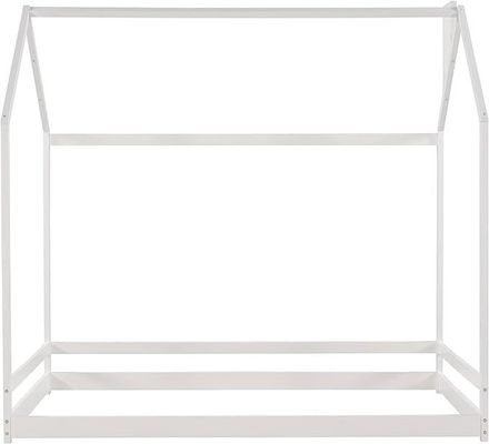 Παιδικά έπιπλα υπνοδωματίου Δίδυμο μέγεθος Γόνατος κρεβάτι με ξύλινο σπίτι σχεδιασμό και κάλυψη