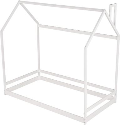 Παιδικά έπιπλα υπνοδωματίου Δίδυμο μέγεθος Γόνατος κρεβάτι με ξύλινο σπίτι σχεδιασμό και κάλυψη