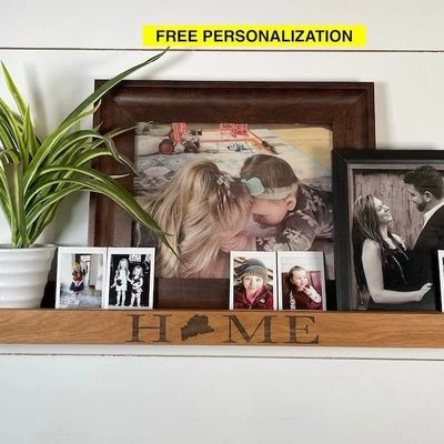 Ξύλινη διακόσμηση σπιτιού Ραστικό στυλ Στερεό ξύλινο πλωτό ράφι με επιλογή προσαρμογής