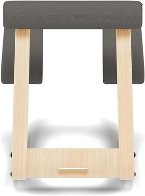 Χειροποίητο φυσικό κρέας αρχικό εργονομικό γραφείο γονατιστή καρέκλα με σκούρο γκρι Revive ύφασμα