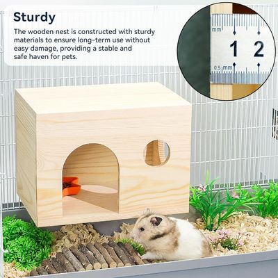 Γειτονιά από ξύλο για μικρά ζώα με σταθερό σχέδιο σε προσιτό κόστος