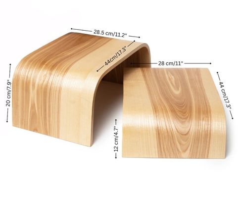 Φορητό ξύλινο σκαμνί παιδιού Custom Logo Δύο σκαλοπάτια για κουζίνα ΠΑΝΕΛΙΟ ΠΑΡΑΠΟΙΗ