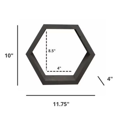 Έπιπλα καθιστικού Σετ από 3 χωριώδη ξύλινα πλωτά ράφια για σύγχρονη αποθήκευση τοίχου