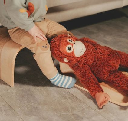 Φορητό ξύλινο σκαμνί παιδιού Custom Logo Δύο σκαλοπάτια για κουζίνα ΠΑΝΕΛΙΟ ΠΑΡΑΠΟΙΗ