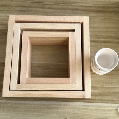 3pcs Στερεόφυλλο από ξύλο πεύκου με λευκά κεραμικά φυτά χειροποίητη διακόσμηση γραφείου