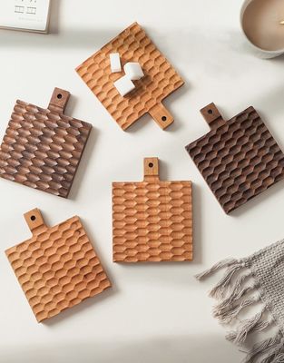 Σκληρό ξύλο δημιουργικό μονωτικό στρώμα για ξύλο κερασιού Αντιφλεγμονώδης κάλυπτης φλιτζανιού καφέ