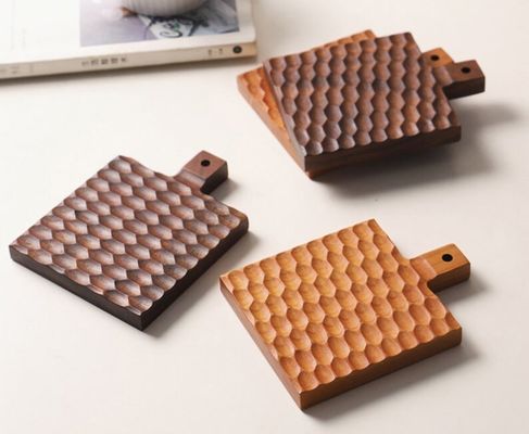 Σκληρό ξύλο δημιουργικό μονωτικό στρώμα για ξύλο κερασιού Αντιφλεγμονώδης κάλυπτης φλιτζανιού καφέ