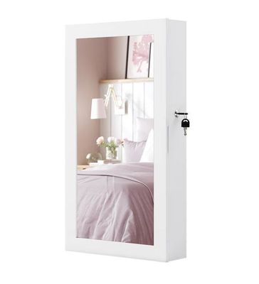 Προσαρμοσμένη εξυπηρέτηση λευκή κοσμήματα ντουλάπι ντουλάπι με 6 συρτάρια και στερεό ξύλο δομή