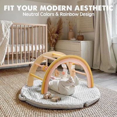 Unisex ξύλινο γυμναστήριο παιχνιδιού για το μωρό 0-5 μηνών ως αίτημά σας ξύλινα παιδικά παιχνίδια από Tiny Land