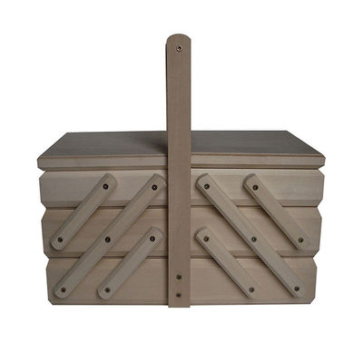 Κουτί ράψιμου Κουτί φυσικού χρώματος Αποθήκευση ξύλινο χειροποίητο ρυθμιζόμενο 5 ημέρες Προσαρμοσμένο πεύκο