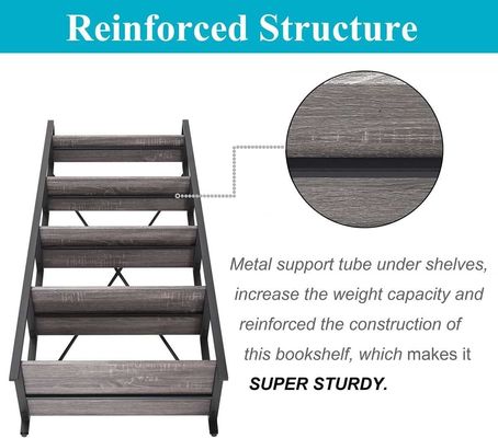 5 βαθμίδες πεύκο ξύλο χρώμα μεταλλική σκάλα βιβλιοθήκη σύγχρονη προσαρμοσμένη αρχαία ξύλινα βιβλιοθήκες