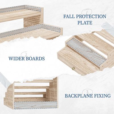 Λάρισμα ξύλινη κολωνία ράφιο ράφιο οθόνης ράφιο με συρτάρι αποθήκευση TIMBER