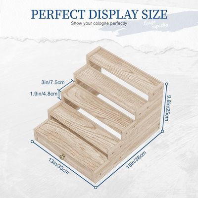 Λάρισμα ξύλινη κολωνία ράφιο ράφιο οθόνης ράφιο με συρτάρι αποθήκευση TIMBER