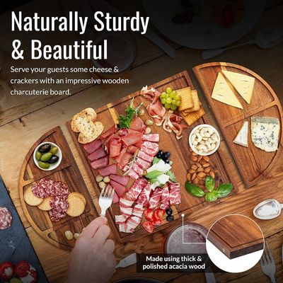 Όλες οι εποχές ξύλινο στρογγυλό τυρί σανίδιο σετ μοναδικά ξύλινα σανίδια charcuterie επιτραπέζιο εξαιρετικά μεγάλο τυρί