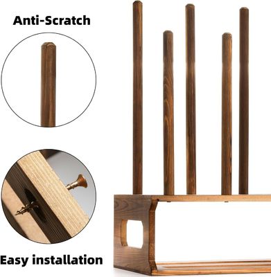 Ραστικό ξύλινο ράφι παπουτσιών Χρώμα οργανωτή