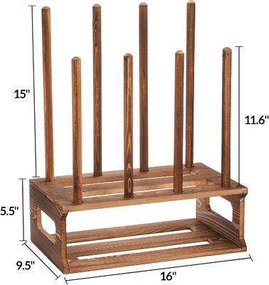 Ραστικό ξύλινο ράφι παπουτσιών Χρώμα οργανωτή