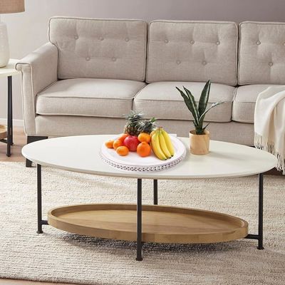 Προσαρμοσμένο ξύλινο διακοσμητικό δίσκο με μαργαριταρισμένο λευκό χρώμα