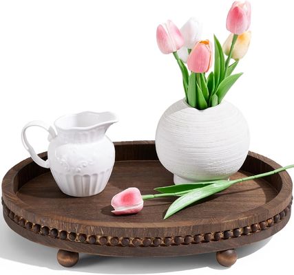 Προσαρμοσμένα σχέδια ξύλινο διακοσμητικό δίσκο για την κουζίνα και το τραπέζι του τραπεζιού σε ρουστίκ στυλ