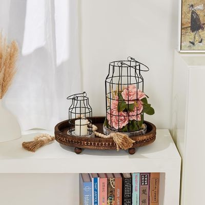 Προσαρμοσμένα σχέδια ξύλινο διακοσμητικό δίσκο για την κουζίνα και το τραπέζι του τραπεζιού σε ρουστίκ στυλ