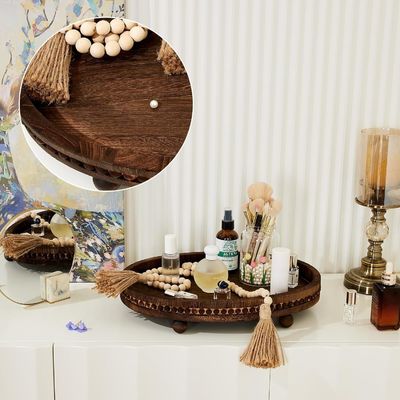 Προσαρμοσμένα σχέδια ξύλινο διακοσμητικό δίσκο για την κουζίνα και το τραπέζι του τραπεζιού σε ρουστίκ στυλ