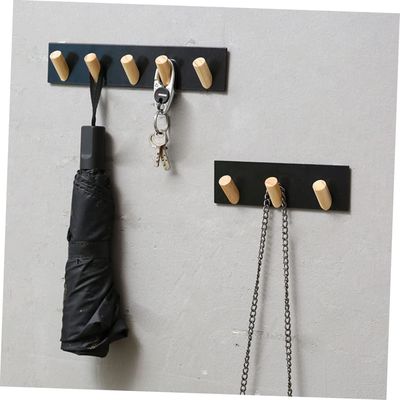 Ρουστικό τοίχο τοποθετημένο κλειδί γάντζο σιδερένια επιφάνεια για το κτίριο γραφείων 7,75 "L x 7,75" W x 48,5" H