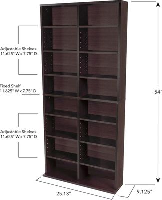 Προσαρμοσμένα 12 ρυθμιζόμενα ράφια και 4 σταθερά ράφια