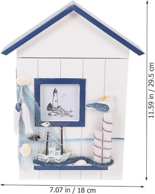 Ξύλινος Ναυτικός Κρεμάστης τοίχος κρεμασμένος διακοσμητικός χειροποίητος κάτοχος κλειδιού για κτίριο γραφείων