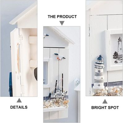 Ξύλινος Ναυτικός Κρεμάστης τοίχος κρεμασμένος διακοσμητικός χειροποίητος κάτοχος κλειδιού για κτίριο γραφείων