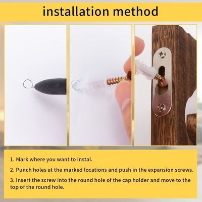 Οργανωτής ξύλινου καπέλου για καπέλα 5 στρώσεων