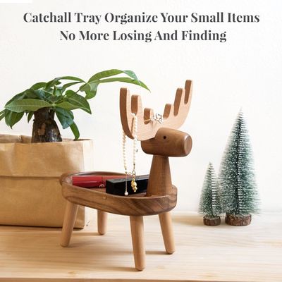 Οικιακό διακοσμητικό ξύλινο δίσκο με προσαρμοσμένο σχήμα 7,75 "L x 7,75" W x 48,5" H