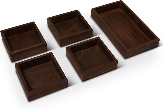 Κλαδιά κόψιμο Προσαρμοσμένη εξυπηρέτηση 18,5 X 12 ίντσες Μεγάλο Ρουστίκ καφέ καναπέ και καναπέ σερβίροντας δίσκο για το φαγητό