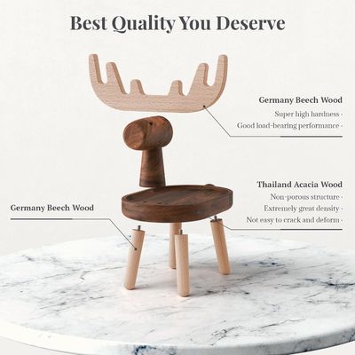 Οικιακό διακοσμητικό ξύλινο δίσκο με προσαρμοσμένο σχήμα 7,75 "L x 7,75" W x 48,5" H