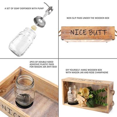 Βιομηχανικό δοχείο τροφίμων από ξύλο για αποθήκευση ψωμιού, φρούτων και διακόσμησης σπιτιού χειροποίητο