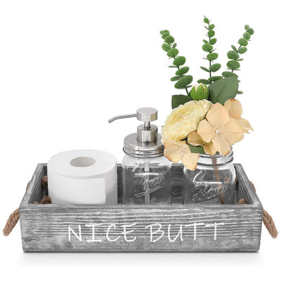 Βιομηχανικό δοχείο τροφίμων από ξύλο για αποθήκευση ψωμιού, φρούτων και διακόσμησης σπιτιού χειροποίητο